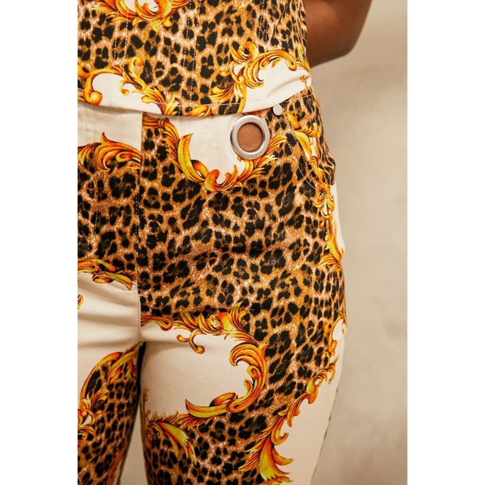 NWT Miaou x UO Exclusive Printed Morgan Jeans size M - Picture 4 of 4